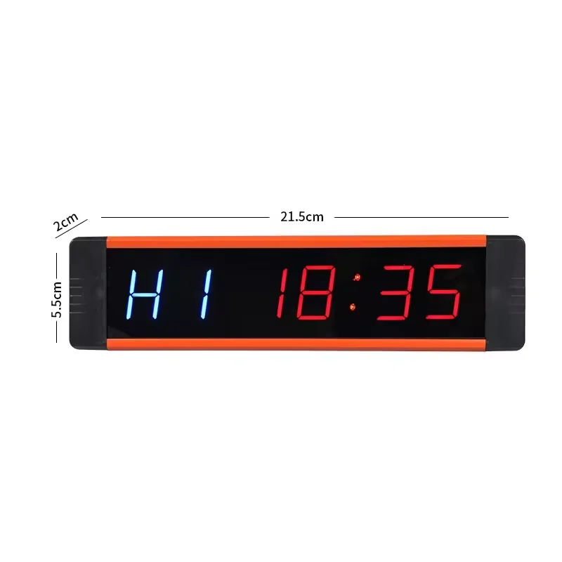 1Inch Gym Timer Digital Clock with Timer Sports Interval  Boxing Gym Timer