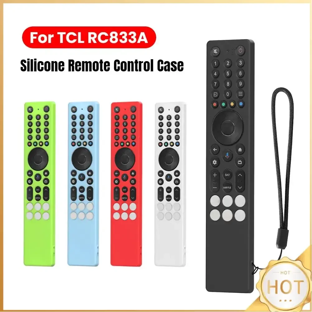 Pour TCL RC833A Silicone TV étui à distance pour Smart TV TCL télécommande Protection couverture anti-chute RC couverture TV fournitures outil Pour TCL RC833A Silicone TV étui à distance pour Smart TV TCL télécommande Protection couverture anti-chute RC couverture TV fournitures outil