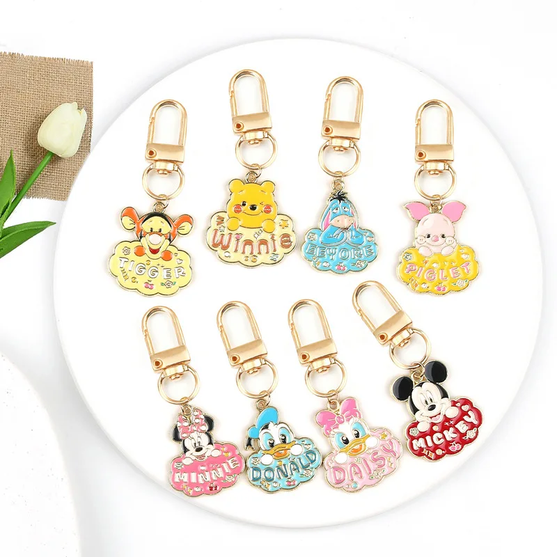 1pc/2pcs Disney anime merchandise keychains,keys,bag decorations, fashion accessories, birthday gifts and key fittings,Metal