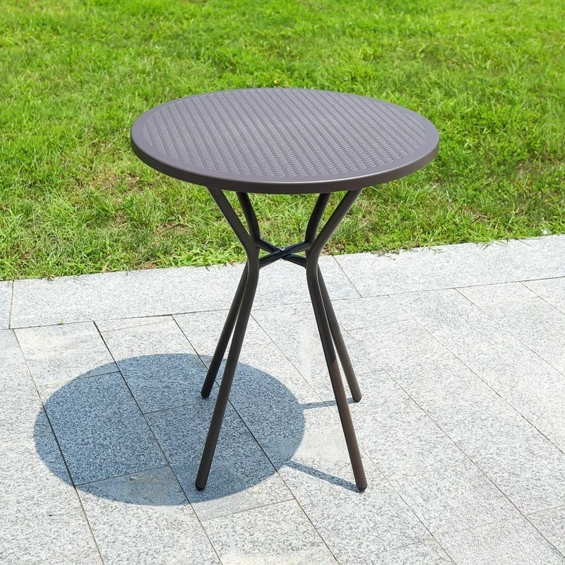 Outdoor table plastic firm round table square table, reception coffee table, household modern simple table and chairs coffee