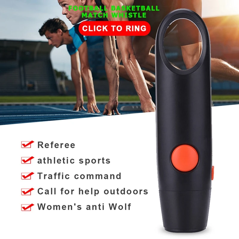 Practical Electronic Electric Whistle Referee Tones Outdoor Survival Football Basketball Game Cheerleading Whistle