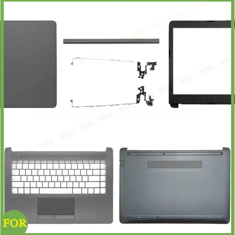 BDBHNEW Laptop For HP 14-CM/CK CY 14Q-CS 240 G7 245 246 G7TPN-I131 LCD Back Cover Front Bezel Palmrest Bottom Case Laptop Frames