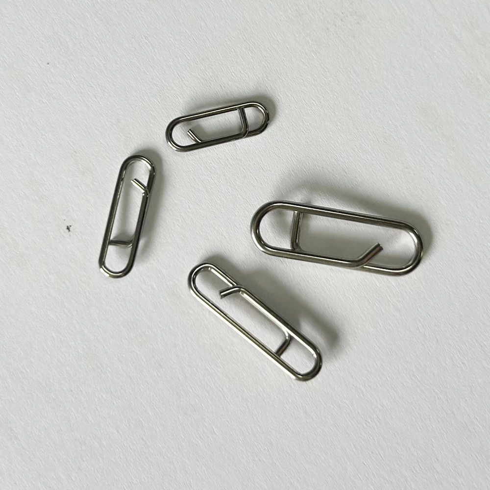 DNDYUJU 30-100 peças Conector de Isca de Pesca em Aço Inoxidável 304, Girador de Pesca com Trava, Conector de Isca com Pino, Acessórios de Pesca