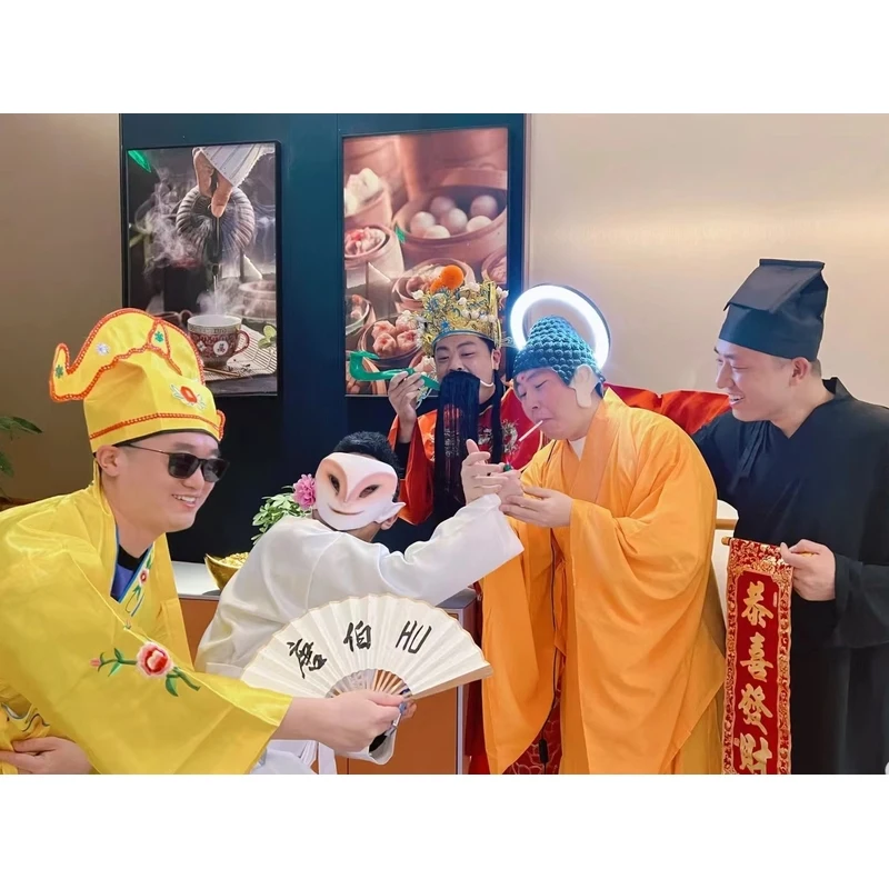 ชุดคอสเพลย์ Loween Tang Bohu Point Autumn Southern Jiangnan Four Tnted Scholars สำหรับงานแต่งงาน งานประชุมประจำปี  ชุดตลกสำหรับการแสดง