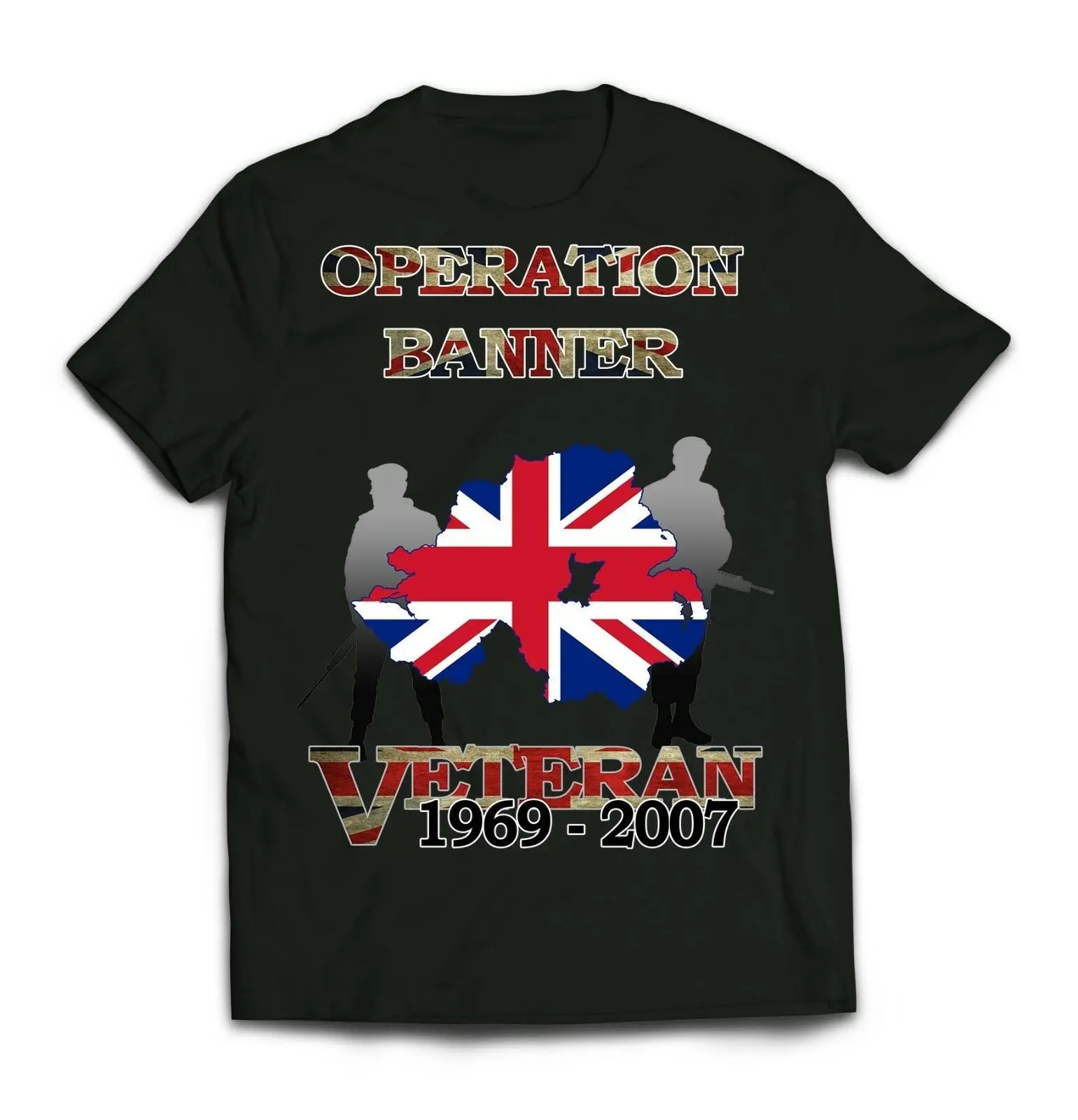 

Op Banner Northern Ireland Veteran T-Shirt. Summer Cotton Short Sleeve O-Neck Mens T Shirt New S-3XL