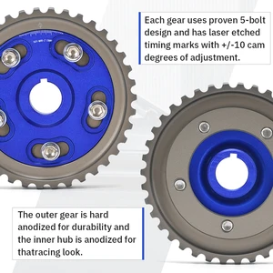 WLR-einstellbares Kaufen, Honda SOHC D15 Legierung Gear, D16, Serie D, Motorscheibe, Pullys, WLR6542, 1PC 8 Hauptverkaufsscheibe Kurbelwelle Renault - №5