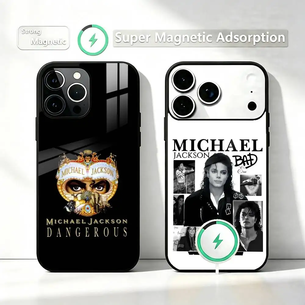 SINGER Michael Jackson  Phone Case For iPhone17,16,15,14,13,12,11 Plus,Pro Compatible with magnetic wireless charging