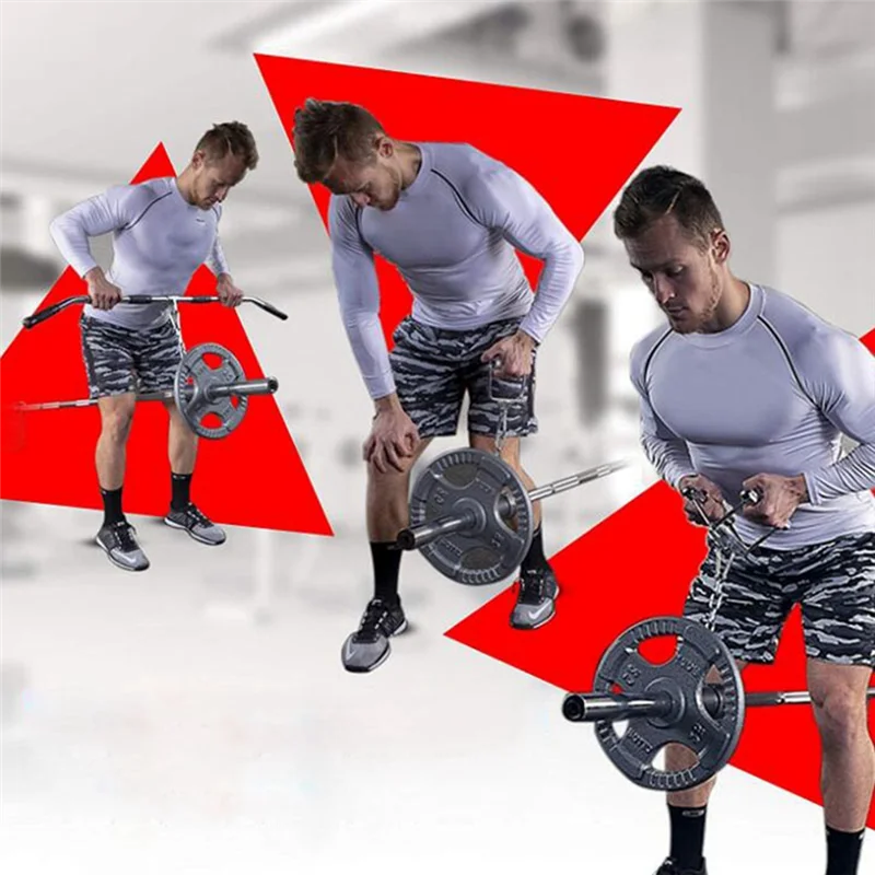 

AZ-Barbell Bar T Bar Rowing Hard Pull Sleeve Fitness Handle Puller Sleeve Chain Equipment Accessories With Chain Sleeve