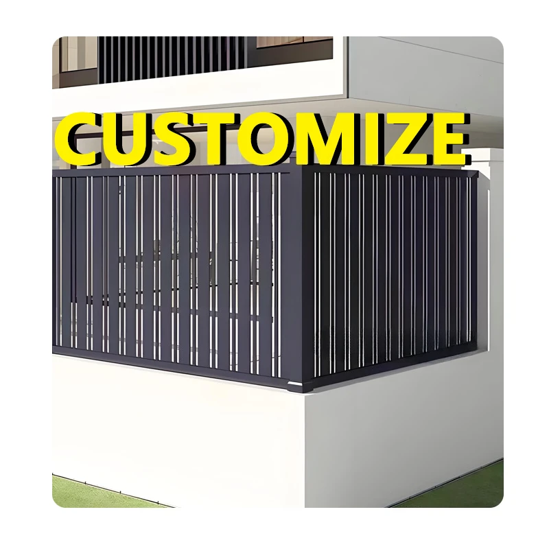 Any Size Custom Durable Aluminum Fence Panel Powder Coated Privacy Screen Outdoor Yard Rustproof Easy Install Garden Barrier