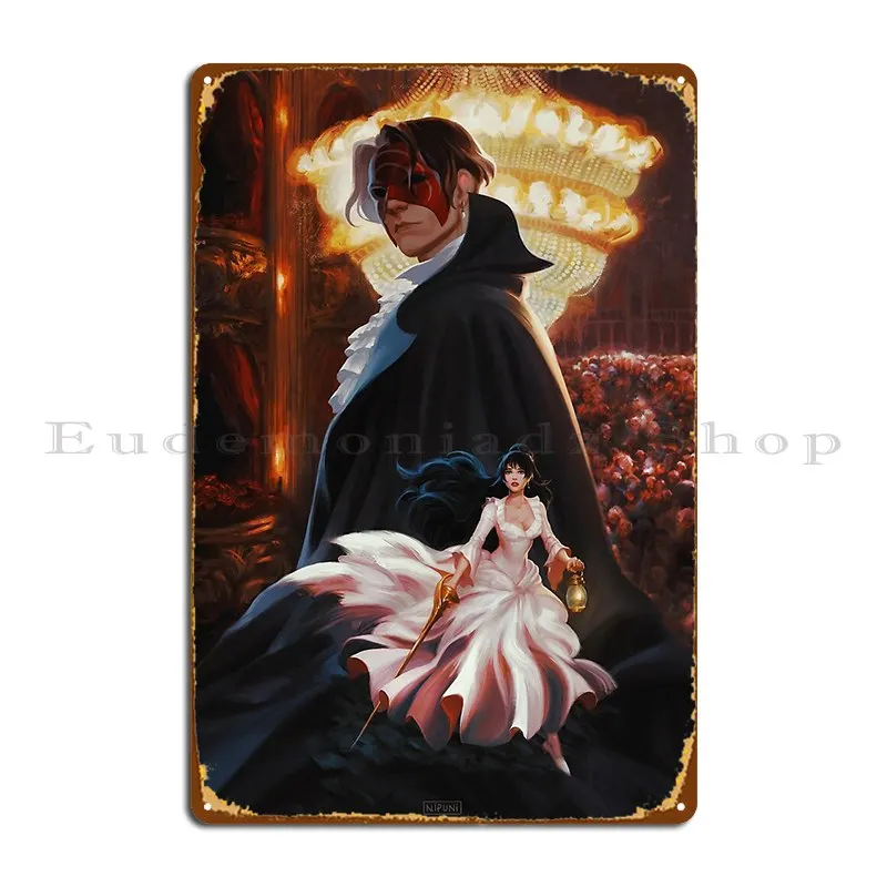 Phantom Hades And Adra letreros de Metal, placas oxidadas, póster de estaño impreso, diseño personalizado para pared