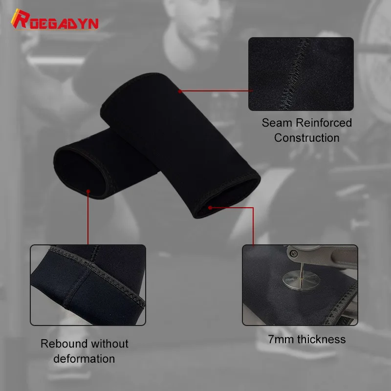 Roegadyn 7Mm Sport Kniebeschermers Cr Neopreen Kniemouwen Gewichtheffen Compressie Kniesteunpads Voor Fitness Powerlifting