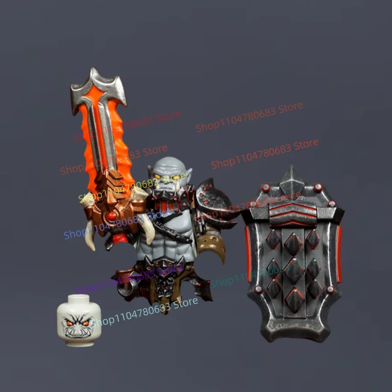 

MOC Building Blocks Giant Blade Warrior Mini Figure Assembly Model Display Cartoon Anime Accessories Decorative Toy Gift