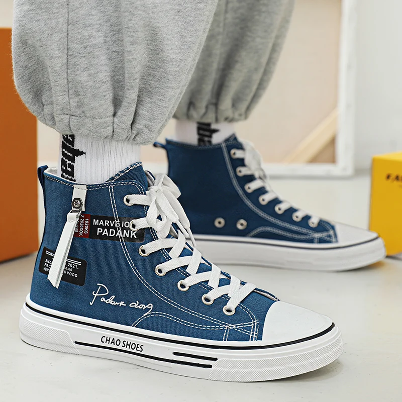 Unisex Women Men Canvas Shoes Authentic Classic Designer High Top Canvas Vulcanize Shoes Athletic Sneakers Zapatos Casuales