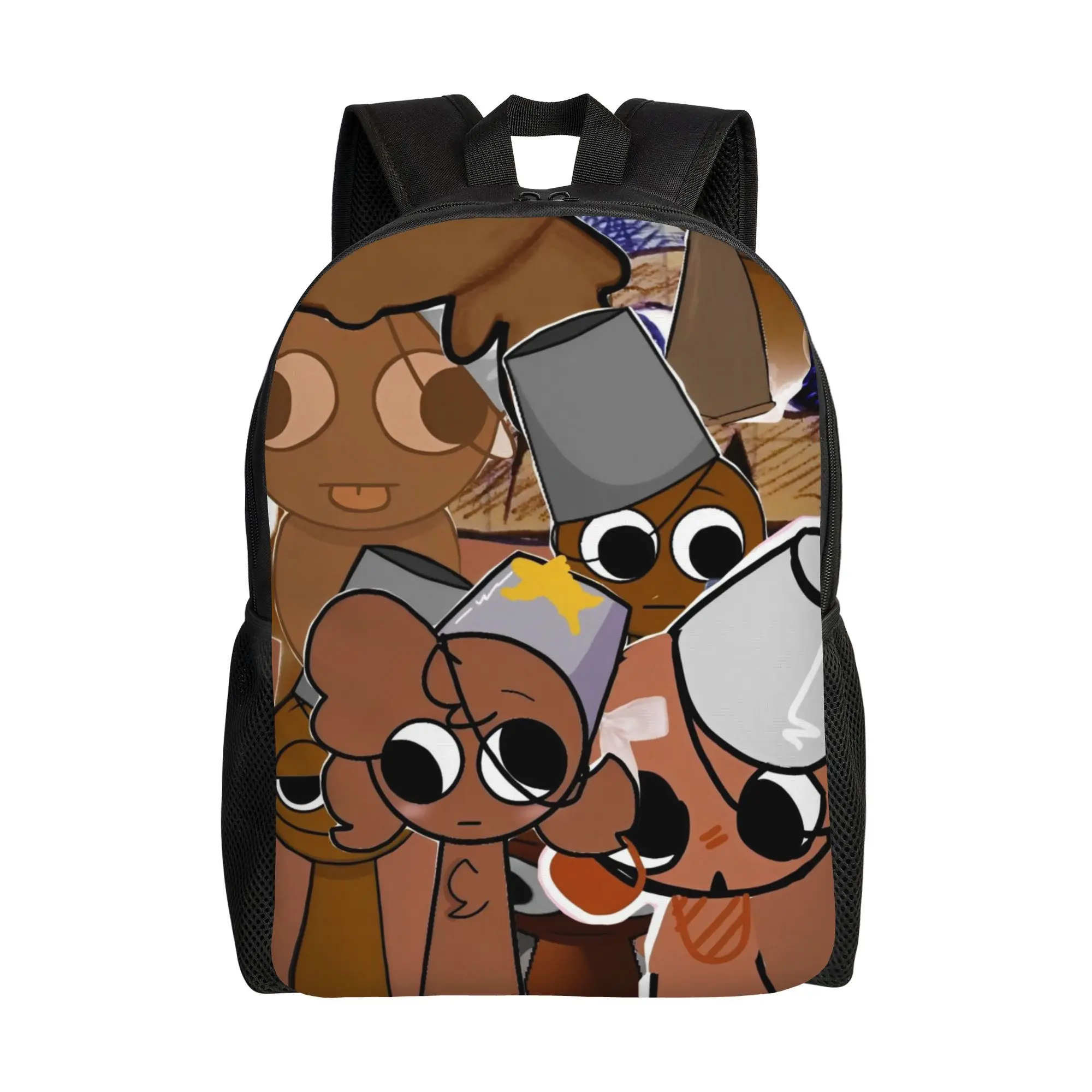 

Рюкзак Sprunki для подростков, унисекс, для учебы, бизнеса, активного отдыха, с мультяшным принтом, для мужчин и женщин, студенческий, холщовый