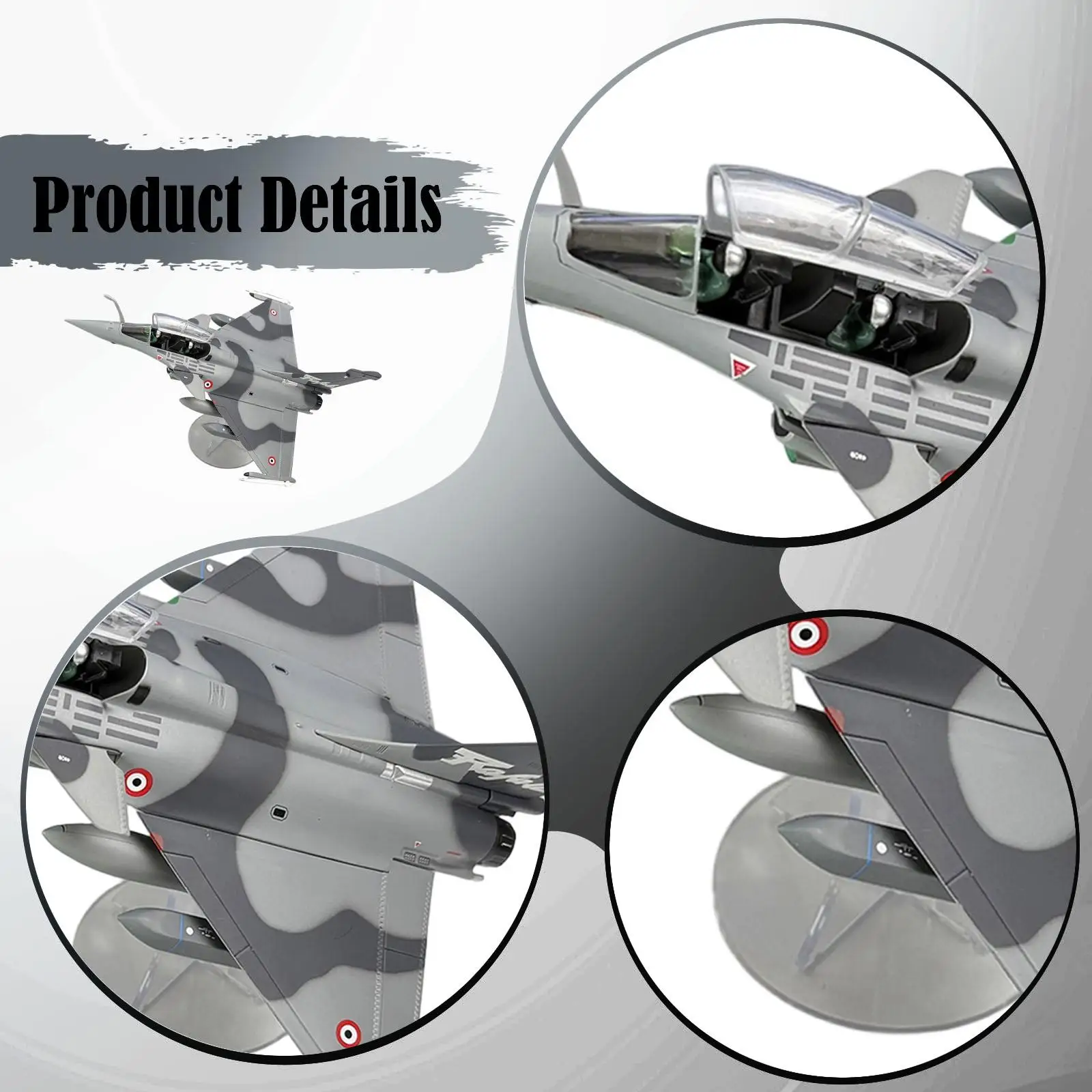 

1:72 Diecast Model with Display Stand Toy for Home