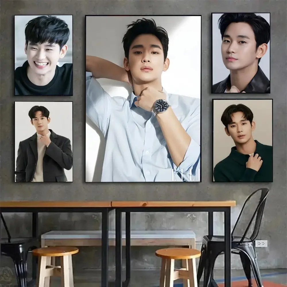 Actor Individual Kim Soo Hyun Poster Painting Wall Art Mural for Living Room Home Decor and Gifts