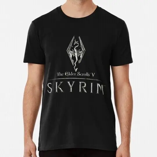 Skyrim Logo Size S to 5XL T-Shirt High Quality 100%Cotton Short Sleeve