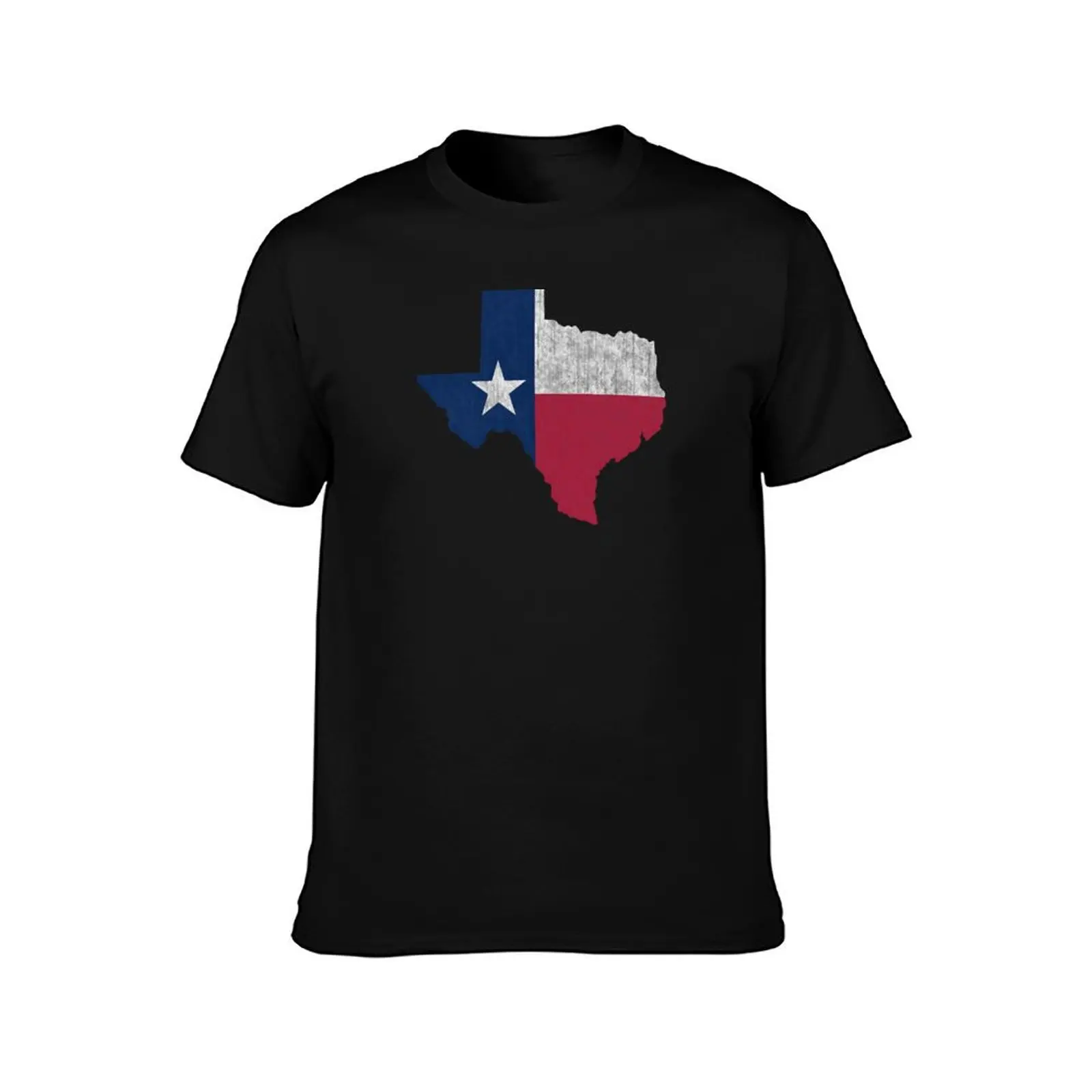 Texas Lone Star Vintage Distressed T-Shirt Plus Size Basic Short Sleeve Top