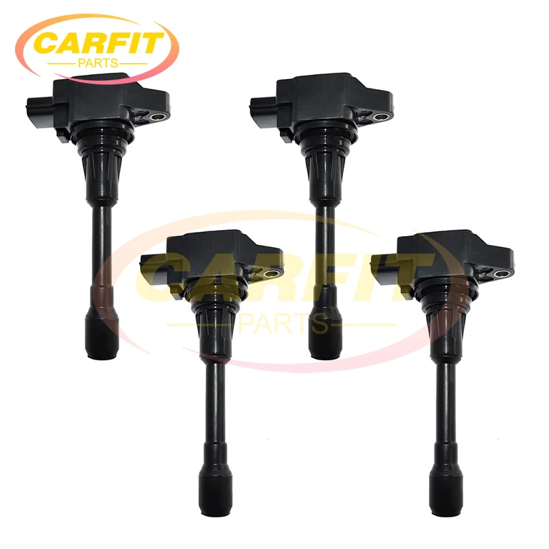 

4Pcs 22448-JA00C 22448JA00C 22448 JA00C Ignition Coils For Nissan Altima Tiida Sentra Rogue Cube Versa Infiniti QX60 FX50 M56