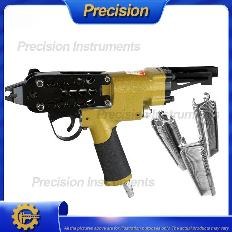 2026 Heavy Duty Pneumatic Brad Nailer for Fencing Mattress Frame Stapling Fastening Aluminum Mesh and C Type Wire Nailing