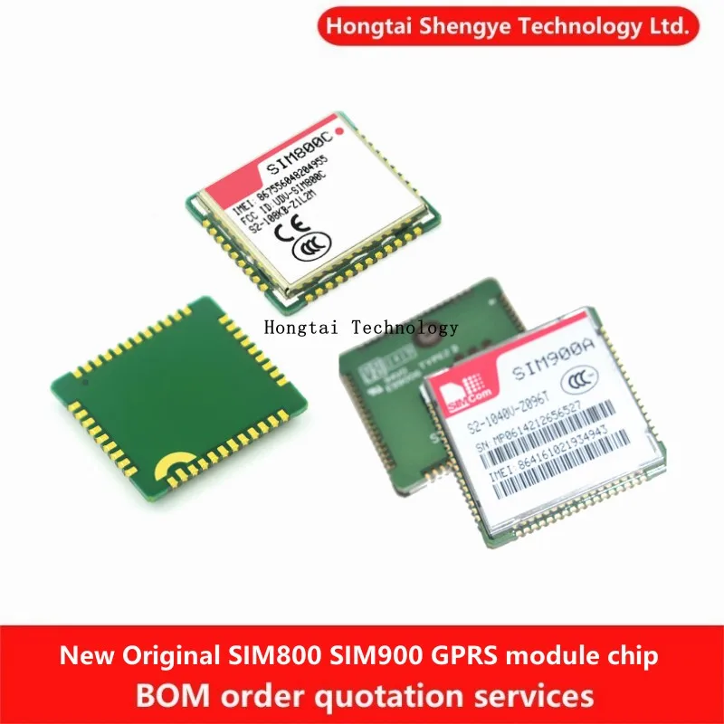 New Original SIM900A SIM800A SIM800C Dual Band GSM/GPRS Module Wireless Communication Transceiver IC Chip