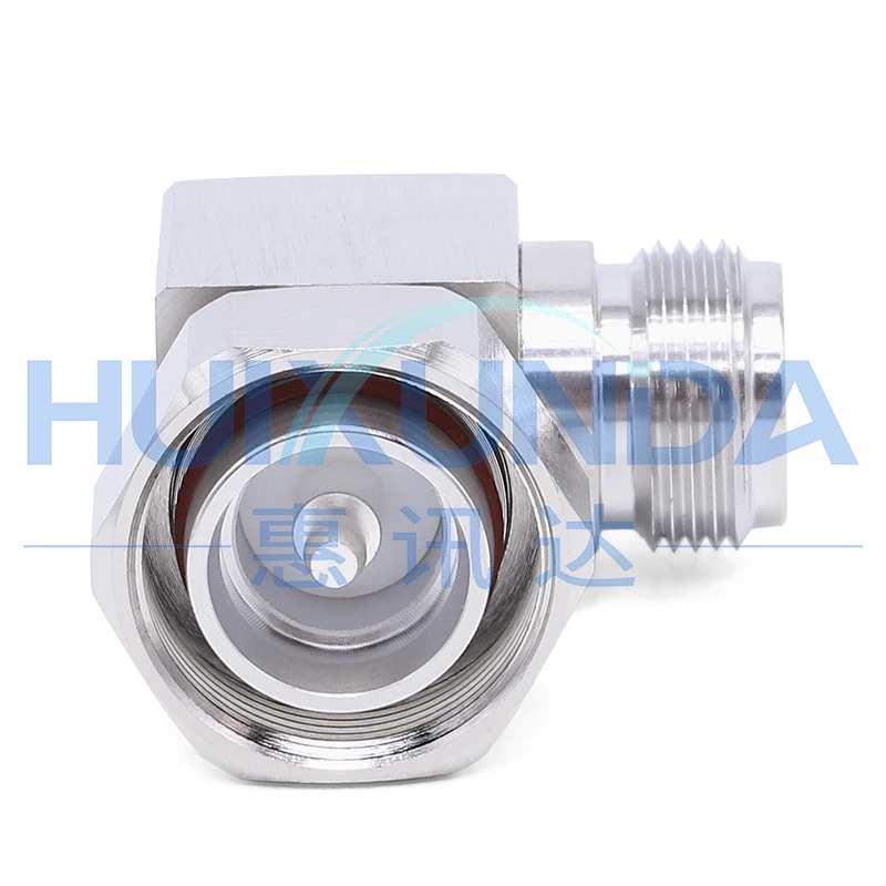 4.3-10/N-JKW 4310 Male to N Female 90 Degree Right Angle Elbow Adapter MINI-DIN Connector