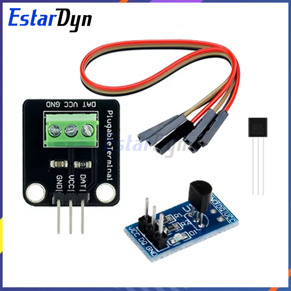 DS18B20 Digital Temperature Sensor Waterproof Probe Stainless Steel 100CM(39inch) Cable for Raspberry Pi NodeMCU