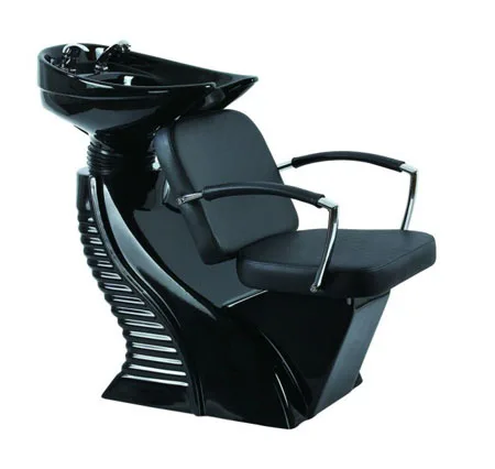 shampoo chair backwash unit / shampoo bowl and chair hair salon furniture / salon gold shampoo chair