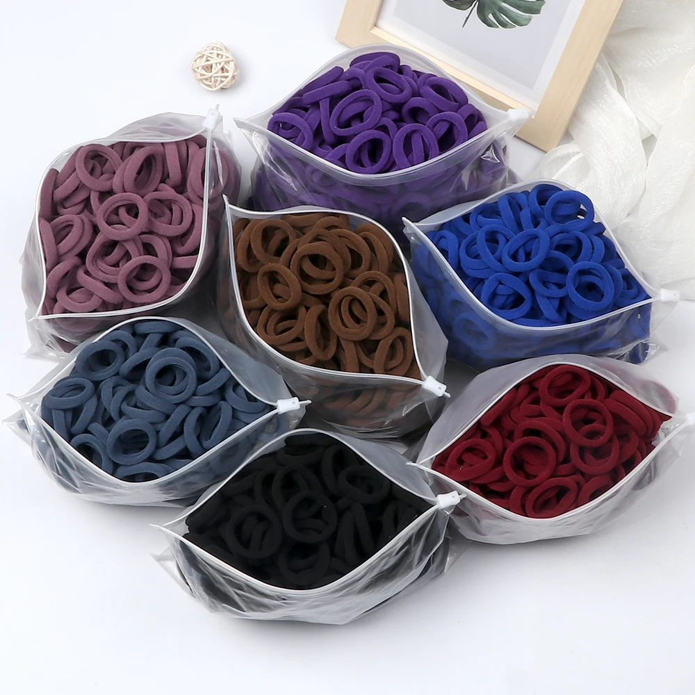 30/50/100pcs fasce per capelli piccole multicolori 3cm corda elastica per capelli per ragazze fascia per bambini accessori per capelli Scrunchies