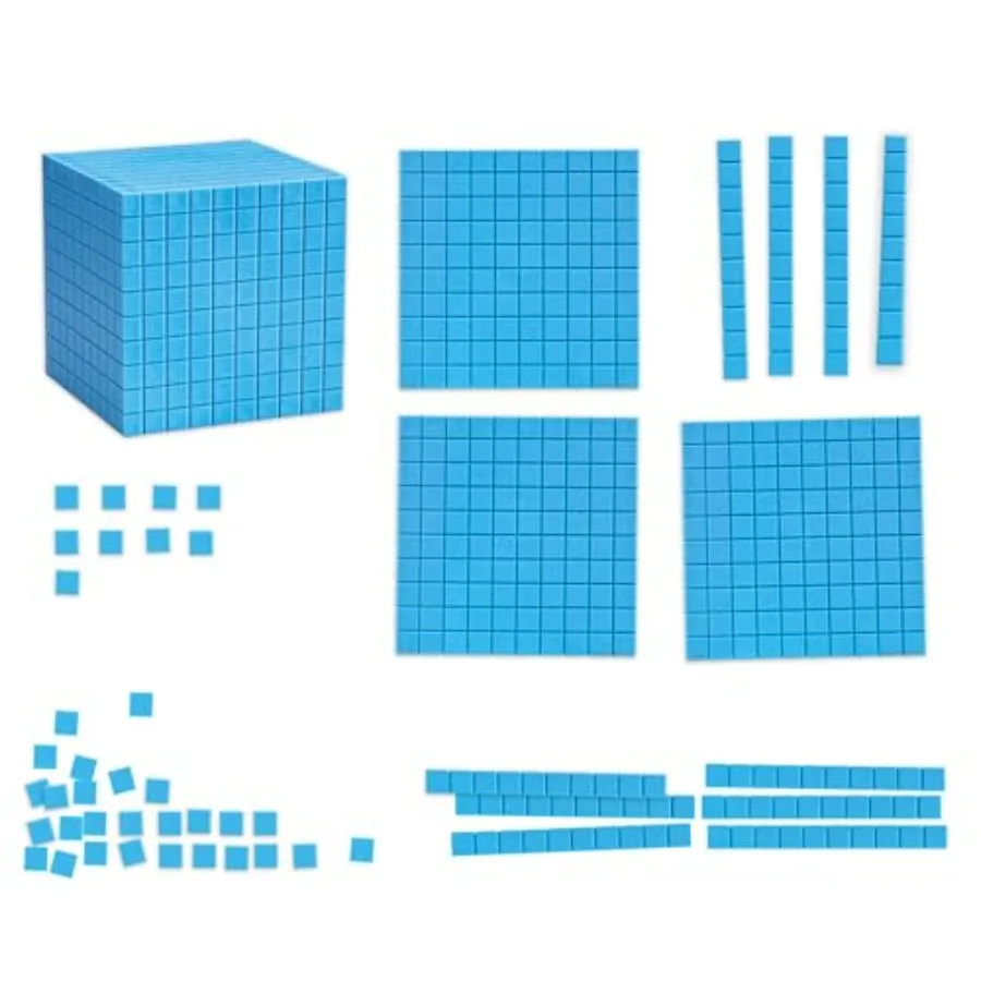 

Giant Magnetic Base Ten Set 131-Piece Place Value Manipulatives for Whiteboard Math Lessons, Visual Learning for Classrooms