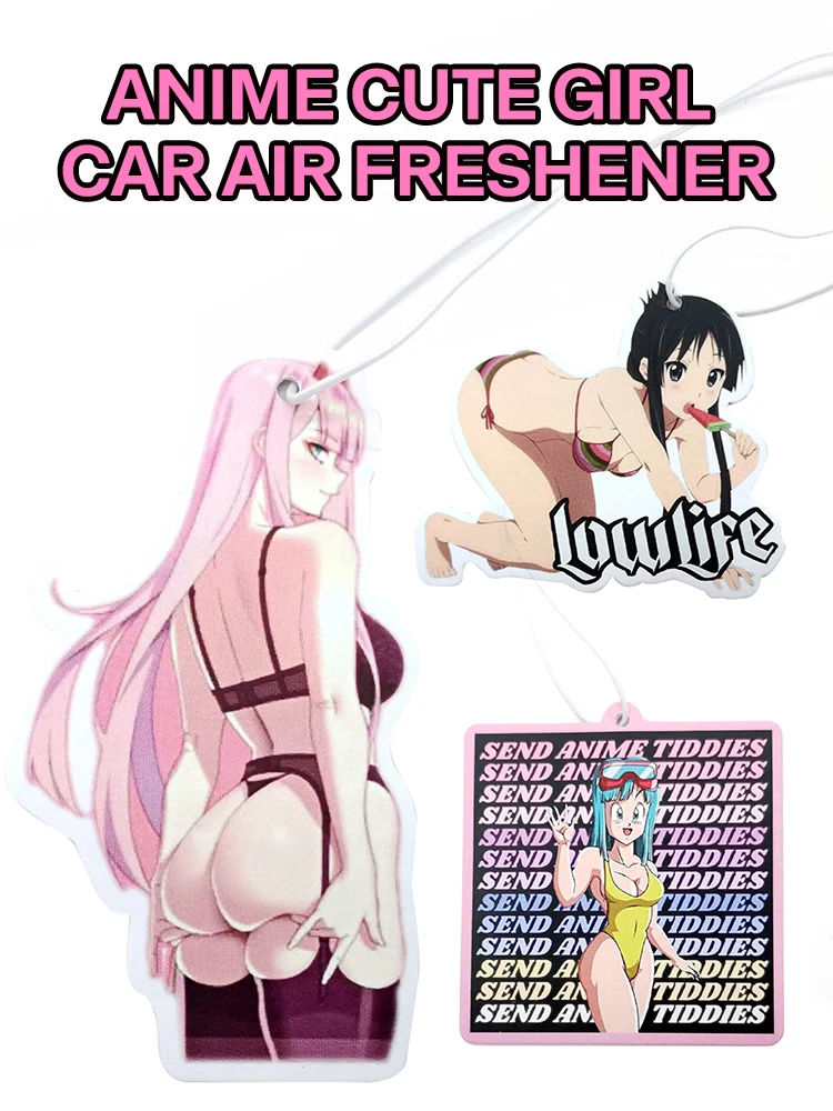 

Hot Sale Jdm Anime High Quality Cute Sex Girl Car Air Freshener Fresher Auto Rearview Mirror Perfume Accessories Pendant