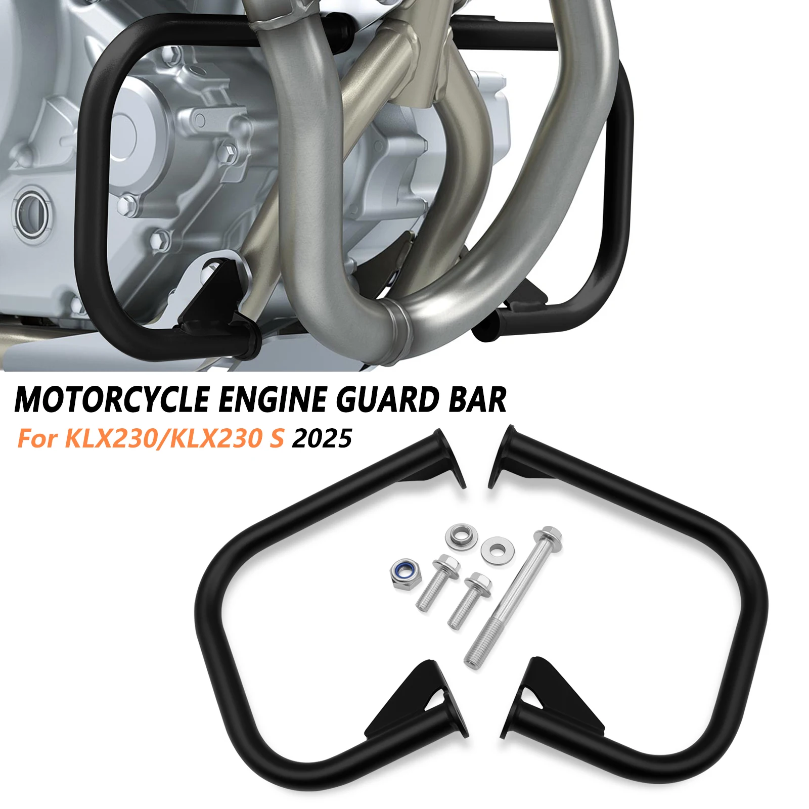 

For KLX230 2025 Engine Guard Bracket Highway Freeway Crash Bar KLX 230S 2025 Anti-collision Bumper Protector Motorcycle