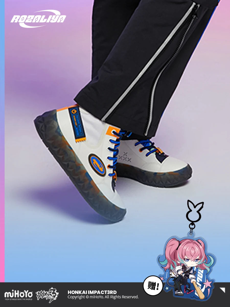 

MiHoYo Official Honkai Impact 3 Fervent Tempo Theme Shoes Cosplay Unisex Fashion Casual Couples Street Canvas Shoes