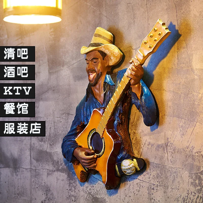 Decorazione da parete europea ciondolo bar negozio di abbigliamento decorazione da parete creativa personaggi musicali appeso a parete KTV barra trasparente