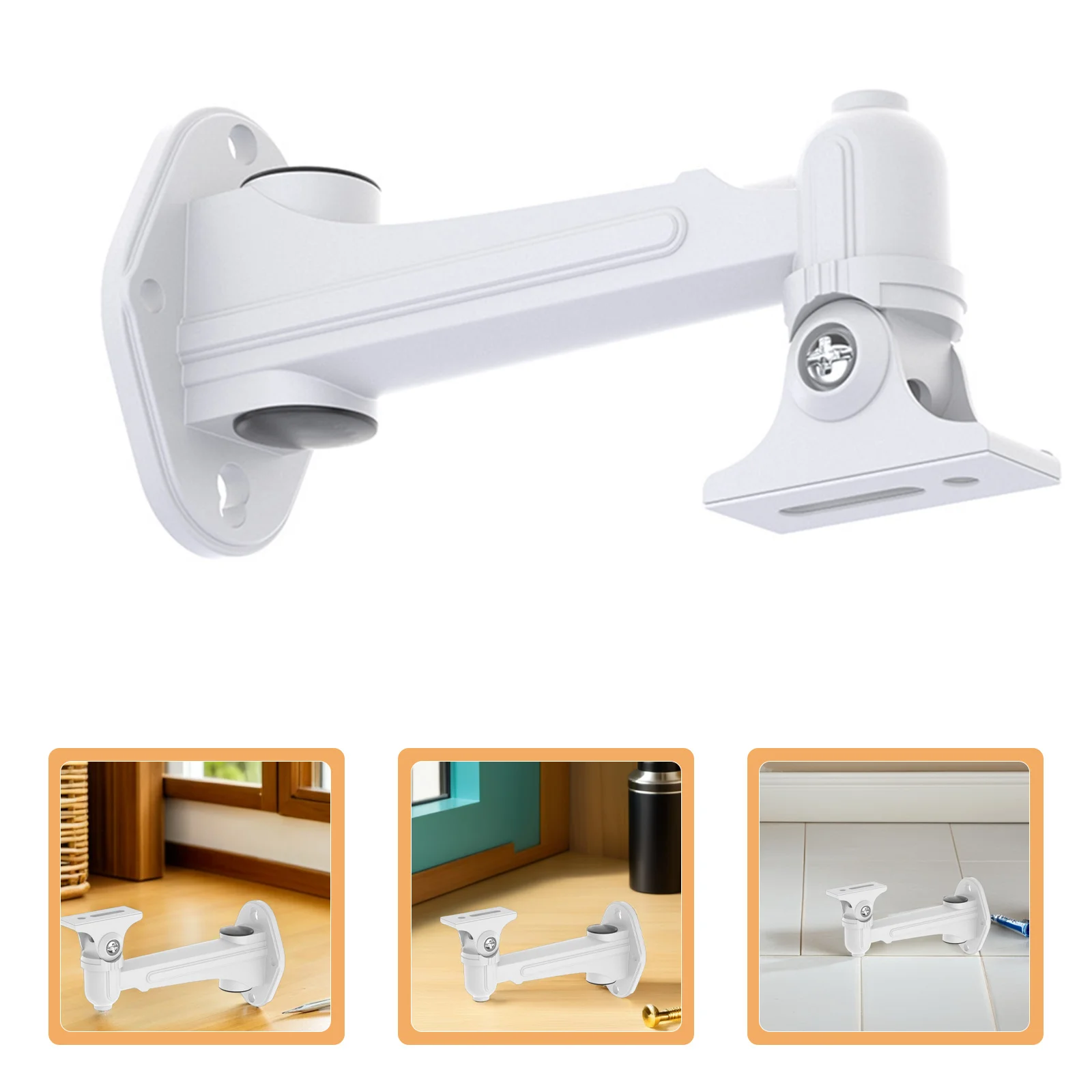 

Wall Mount Adjustable 360 Degree Swivel For Indoor Outdoor Security Camera Bracket Cctv Camera Holder White