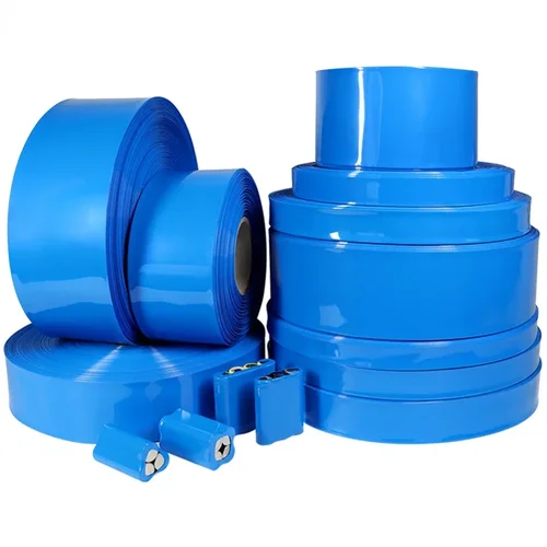 Paquete de batería de tubo termorretráctil de PVC 18650, ancho azul 29,5mm ~ 300mm, película de protección aislada, funda de litio, funda de Cable