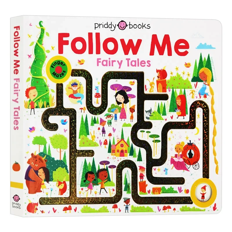

Maze Book Follow Me Fairy Tales, Roger Priddy, Baby Children's books aged 1 2 3, English picture book 9780312530181