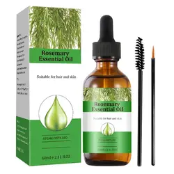 60ml Rosemary Hair Growth Oil Rosemary Anti Hair Loss Regrowth Moisturizing Repair Anti Baldness Fast Hair Growth Serum Oil