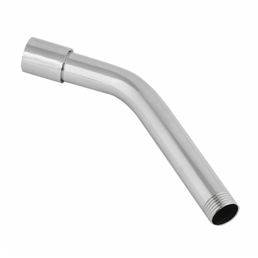 Durable High Quality Practical Extension Pipe Shower Arm Straight/ Angled Polished Chrome Rainfall Shower Head