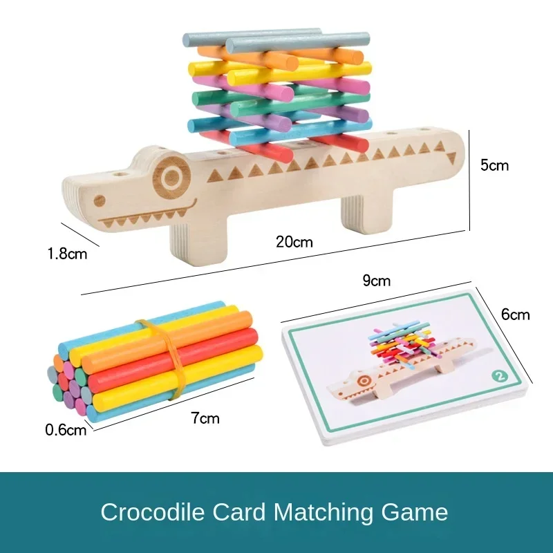 Brinquedos montessori para crianças, brinquedos educativos de cognição colorida de madeira, jogos de equilíbrio, brinquedos de matemática, brinquedo de motor fino para crianças de 2 anos ou mais