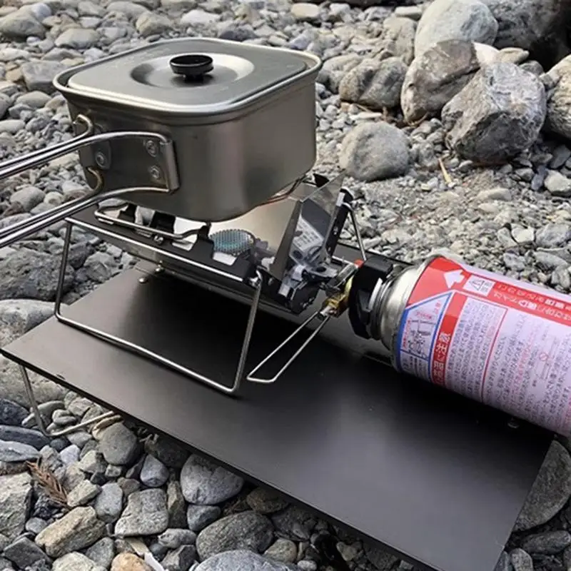 Portable Camping Gas Stove Folding mini Cassette Stove  Windproof 2600W Foldable Burner Boiled water stove for camping supplies