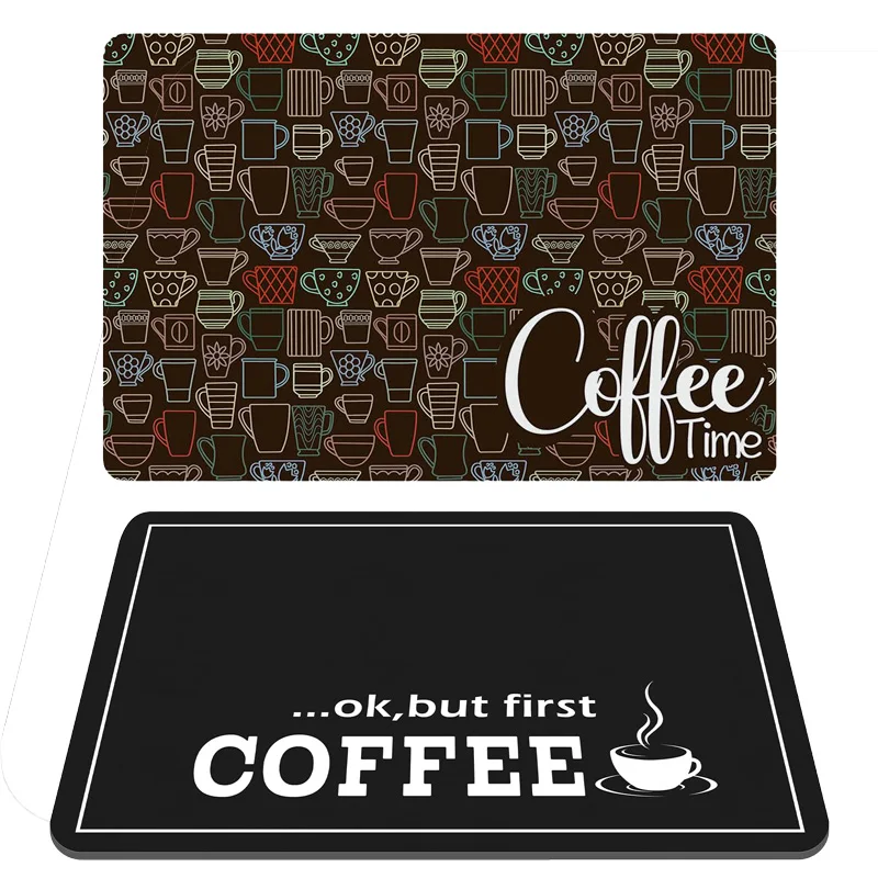 

1PC Super Antiskid Large Kitchen Absorbent Draining Mat Super Absorbent Draining Coffee Dish Drying Mat Quick Dry Drain Pad