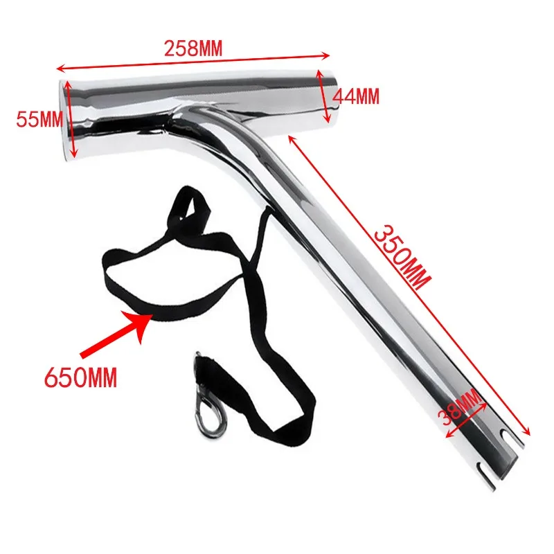 316 Stainless Steel Angled Leg Fishing Rod Socket Holder for Boat Yacht Marine Fishing Tackle