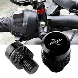 Tornillos de aluminio con logotipo para motocicleta Kawasaki Z Z800, tornillos de aluminio M10 x 2013, Tapones para agujeros de espejo, novedad de 2017-1,25