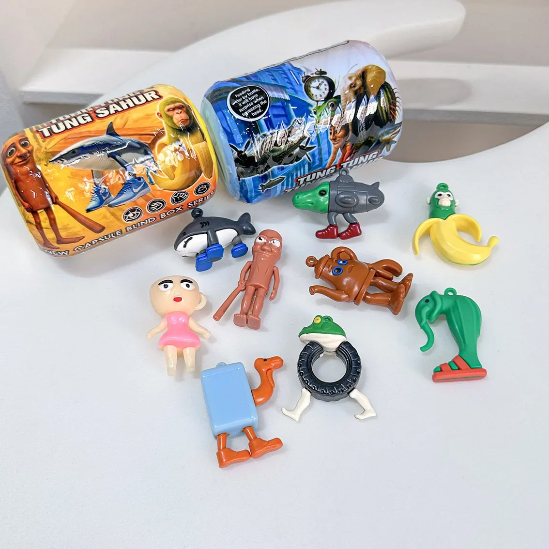 16 قطعة جديد ليلو وستيتش تونغ تونغ صحور الشكل اللعب غرزة كبسولة صندوق أعمى مفاجأة المفاتيح حبل دمية لعبة الأطفال هدية