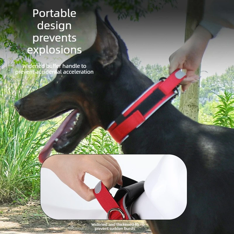 Tactical Dog Collar Reflective Anti Pull Adjustable Pet Collar for Medium Large Dogs view 2