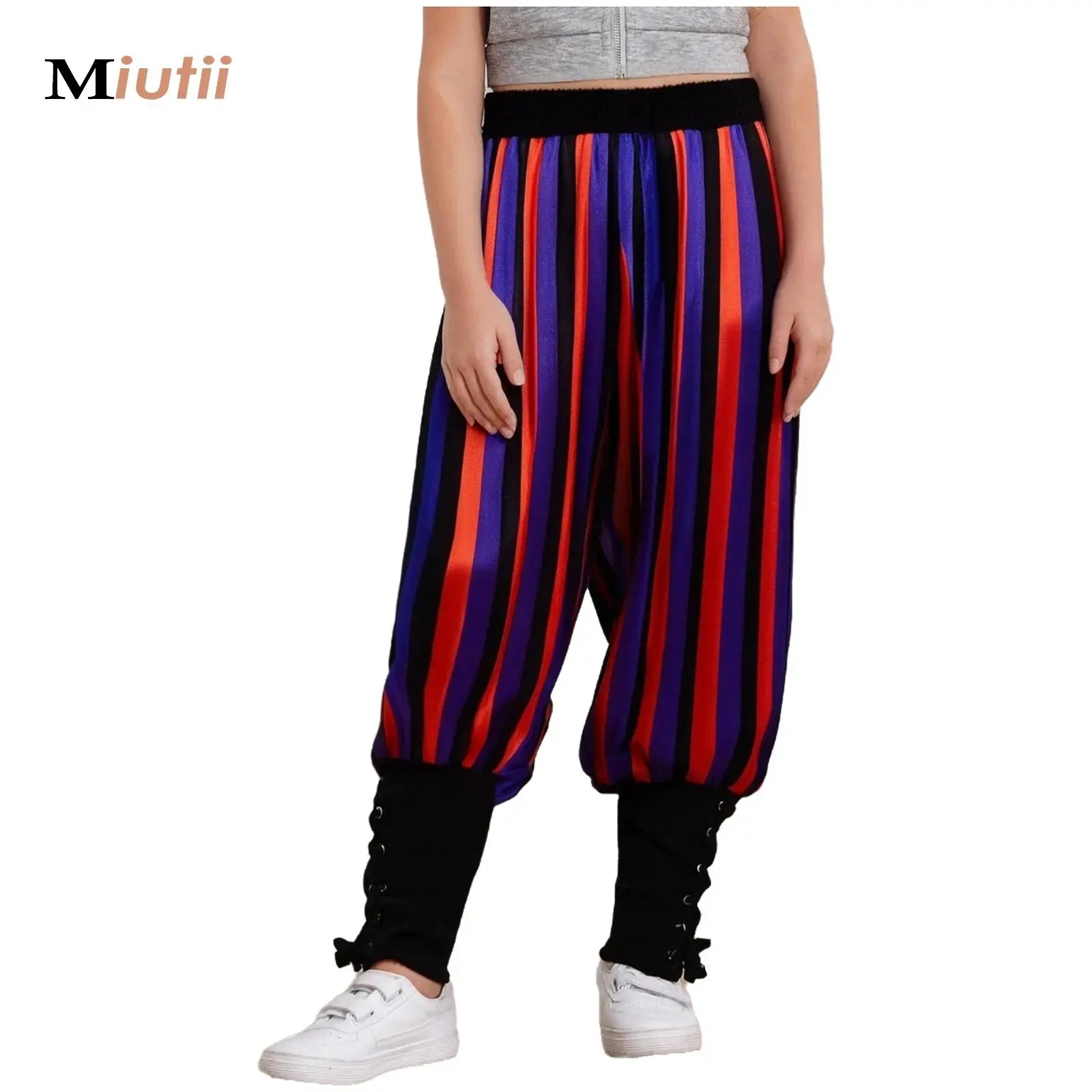 

Костюм пирата для мальчиков, костюм на Хэллоуин, детские винтажные брюки в полоску, брюки-навигатор викингов, средневековый Ренессанс, готическое платье