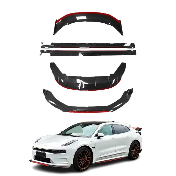 FR style Body kit For 2024 ZEEKR 001 Upgrade High quality Carbon Fiber Front Lip Rear Diffuser Side Skirts Spoiler Perfect Fit