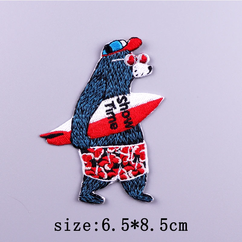 Kleine gelbe Ente Stickerei Patches für Kleidung Hip Hop Tier Patch Eisen auf Patches auf Kleidung schmelzbaren Patch Aufkleber Abzeichen