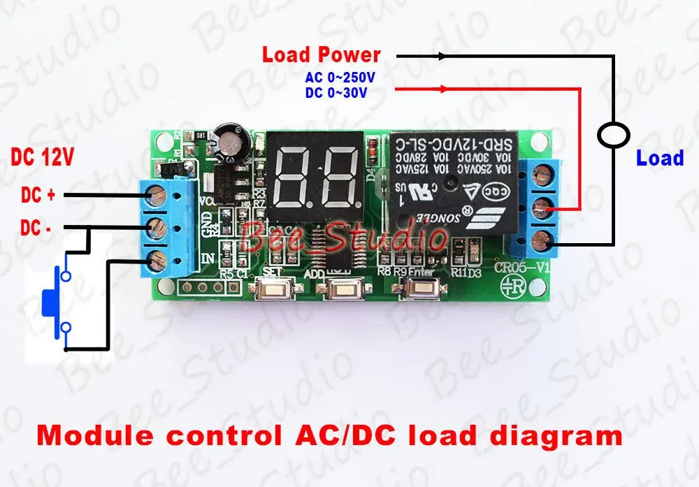 DC 5V 12V 24V Digital LED Display Multifunction Relay PLC Trigger Turn ON/OFF Cycle Timer Module Programmable Delay Time Switch